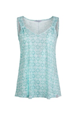 Weird Fish Aliana Burnout Vest  Aqua Marine Size 14