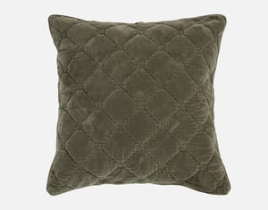 QE Home Silas Euro Sham, Geometric, Green, 26" x 26"