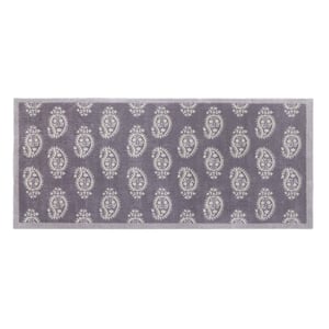 Paisley Grey Washable Runner - 65x150cm