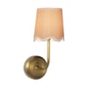 Ariel Natural Brass Curved Sconce