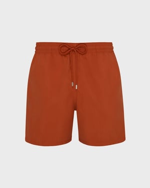 Vilebrequin - Men Swim Shorts Solid - Vilebrequin X Highsnobiety - Swimwear - Moorea - Red - Size XXXL