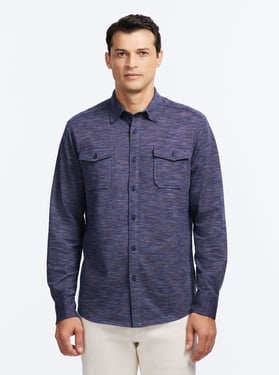 Robert Graham Storrs Long Sleeve Button Down Shirt Jacket