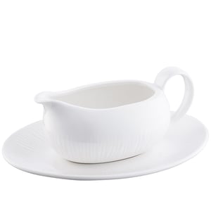 Belleek Living Erne Sauce Boat & Tray