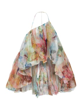 ZIMMERMANN | Spliced Floral-print georgette Luna Fanned Camisole top | Women | 1