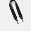 The Plaited Shoulder Strap - Black & Black Celtic Grain