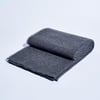 Edge Stripe Throw - Charcoal & Cream