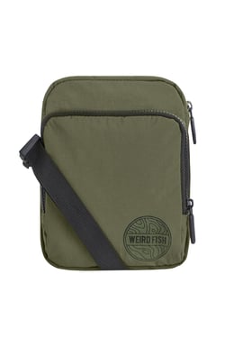 Weird Fish Nanga Colour Block Cross Body Bag Artichoke Green Size ONE