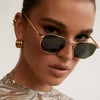 Balti Sunglasses Gold Green