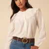 Brown Gold Circular Buckle Suede Belt