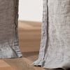 Flint Grey 100% Linen Loop Top Curtain (Single)