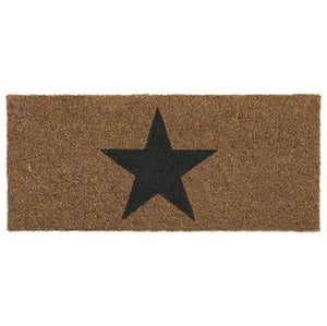 Coir Insert Star Doormat - 23x53cm
