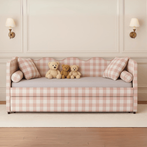 Lochlan Wavy Bed in Pink - USA Bed Only