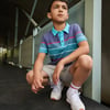 Boys Striped Blue Polo Tee