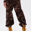 AKIRA Cant See Me Camp Cargo Jogger Pants | Brown | Size Large