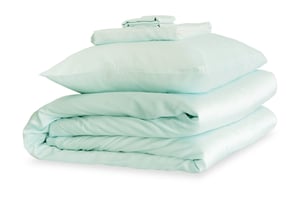 Teal Breeze Silk Duvet Set - Emperor / Standard Pillowcases
