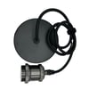 Black Hardwired Hanging Pendant Light Kit