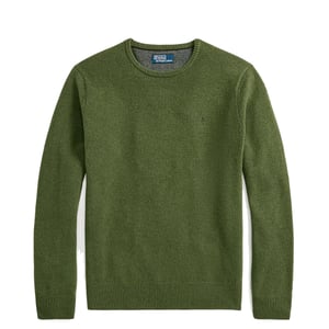 Polo Ralph Lauren Wool Crew Neck Knit Classic Olive Heather