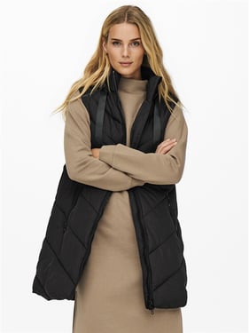 Jdy Skylar Life Hood Waistcoat - Black - XL