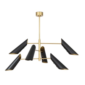 Vest Black Brass Chandelier
