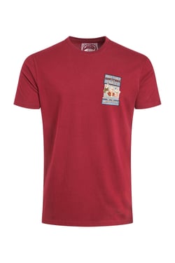 Weird Fish Only Fowls and Hawkses Back Print Artist T-Shirt Garnet Size 4XL
