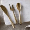 nkuku Roda Serving Set Set Of 3 | Serveware | Antique Brass