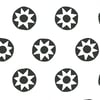Sun Dial' Wallpaper by Tea Collection - Charcoal - Removable / 26 in. x 4.5 ft.