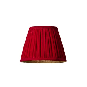 18cm Straight empire pendant shade in Scarlet Silk Velvet