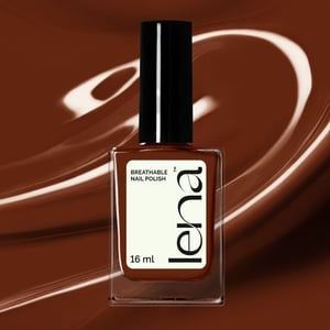 LENA Breathable & Water-Permeable Halal Nail Polish - Nutella Me Later - LE354