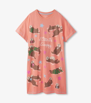 Women's Otter Be Sleeping Cotton Sleepshirt