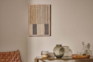 nkuku Gaiva Textile Wall Art | Decorative Accessories | One Size | Natural