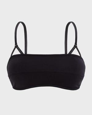 Vilebrequin - Women Sculpting Bralette Bikini Top Solid - Swimwear - Light - Black - Size XL