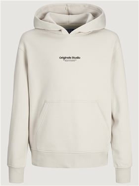 Jack & Jones Junior Vesterbro Sweat Hood - Moonbeam - 14Y