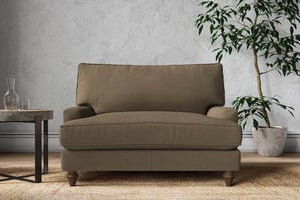 nkuku Marri Love Seat | Make To Order | Brera Linen Chesnut | No Colour
