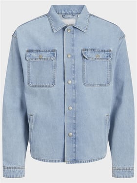 Jack & Jones Chase Overshirt - Light Blue Denim - XL