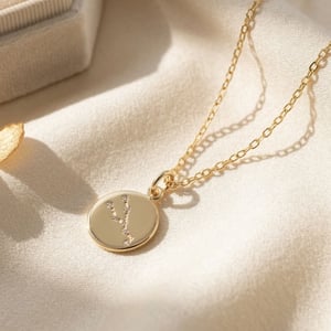 Taurus Gold Plated Constellation Star Map Pendant Charm Necklace