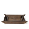 Derby Brown Leather Tray Set
