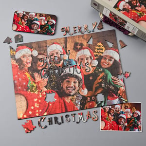 Merry Christmas Landscape - Personalised Puzzle