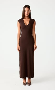 Deka Maxi Dress (Chocolate) - US 8