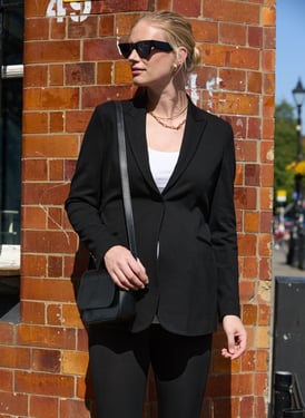 Lisbeth Maternity Blazer - IO 0 | UK 4-6 | EU 32-34 | US 0-2 / Caviar Black