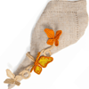Mariposas Handwoven Iraca Napkin Ring - Multicolor