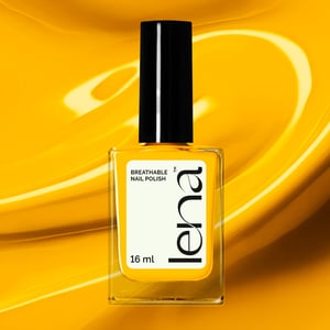 LENA Breathable & Water-Permeable Halal Nail Polish - Yellow Blush - LE88