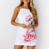 Seaside Florals Mini Dress White