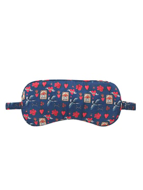 Eye Mask Satin Blue Mon Coeur - ONE SIZE / Blue