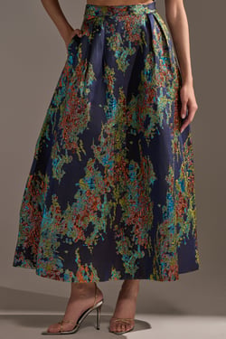 AKIRA In The Wild Brocade Maxi Skirt | Size XL