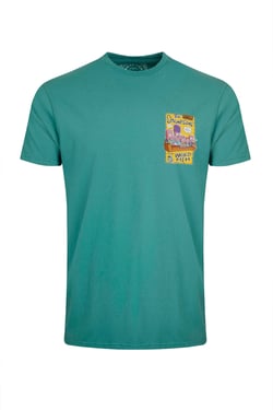 Weird Fish Shrimpsons Back Print Artist T-Shirt Viridis Size M