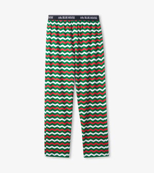 Men's Christmas Zig-Zag Stretch Cotton Pajama Pants