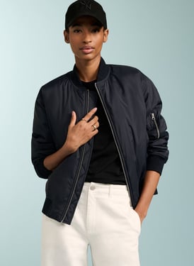 Tegan Bomber Jacket - UK 18 | EU 46 | US 14 / Navy