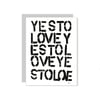 Yes To Lovey Card