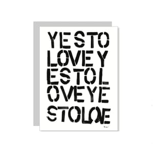 Yes To Lovey Card