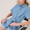 Denim Tie Waist Playsuit